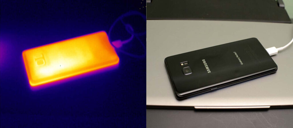 Testing Dangerous Samsung Note 7 Batteries with Infrared